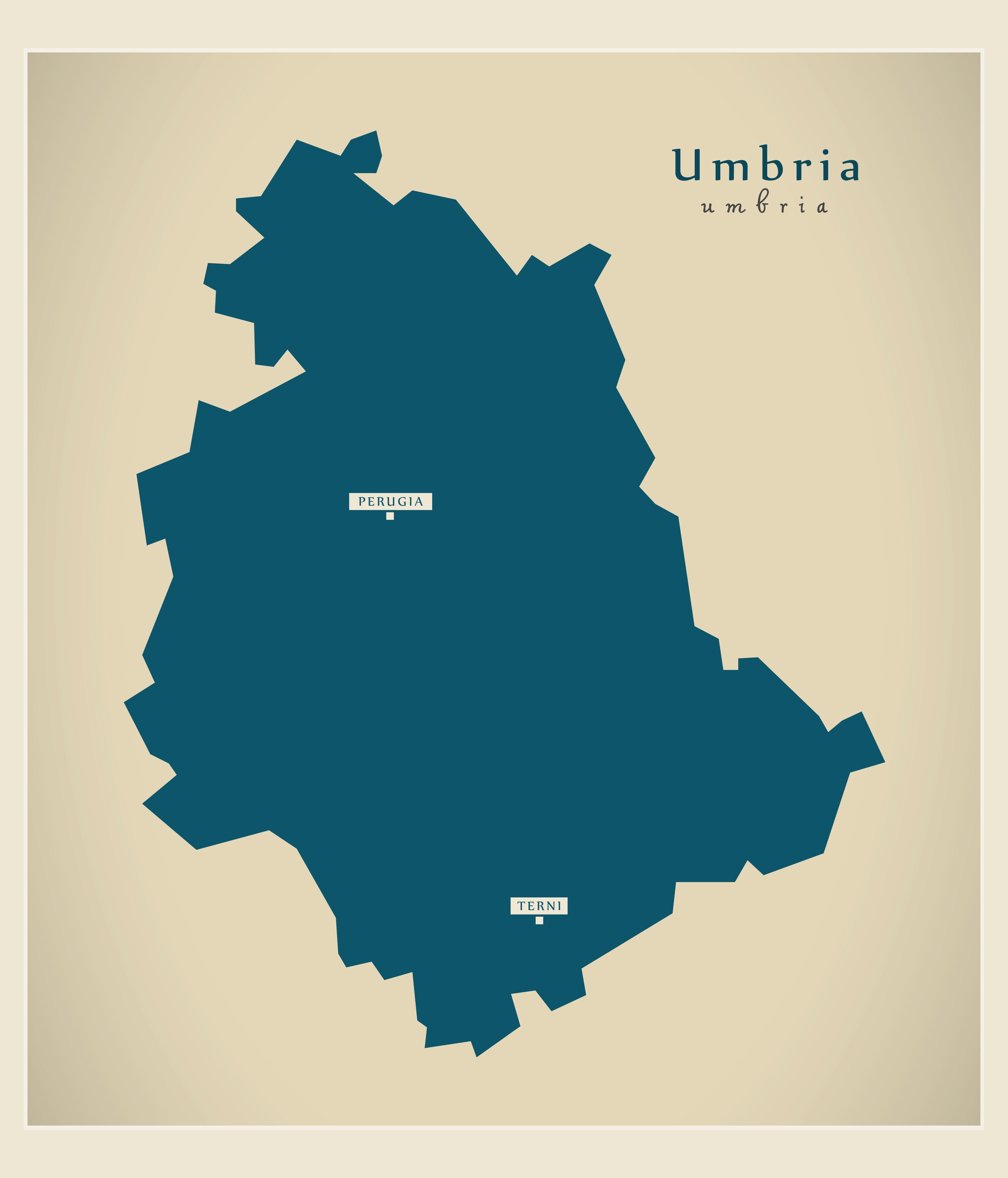 Umbria Cartina