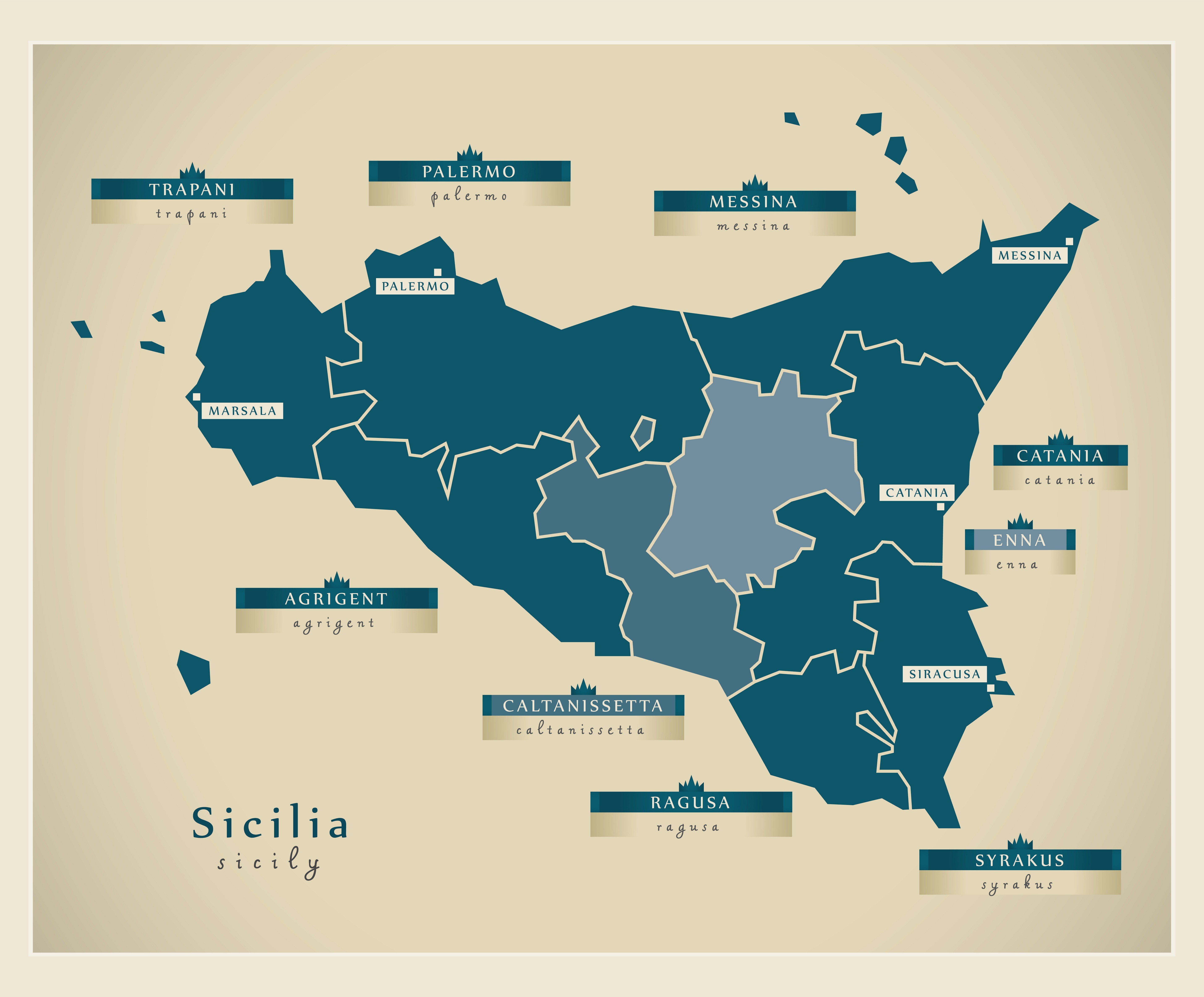 Sicilia cartina