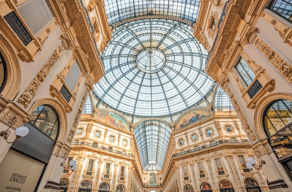 Tetto della galleria Vittorio Emanuele II di Milano