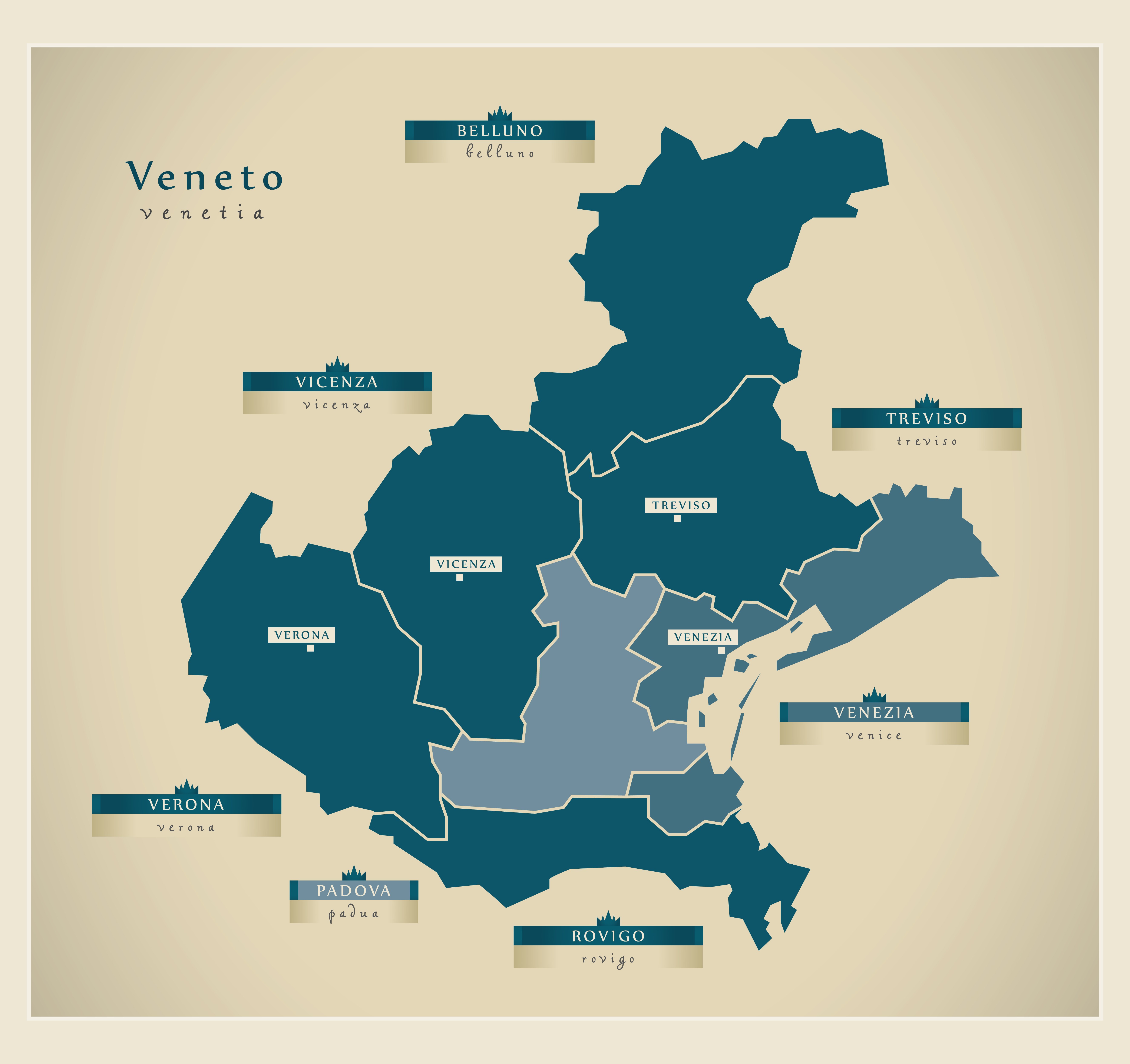 Veneto cartina