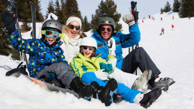sciare in famiglia