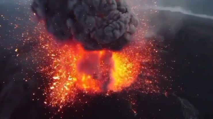 eruzione del vulcano Guatemala