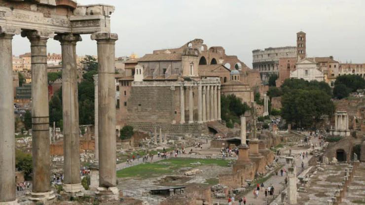 costruzioni romane cemento