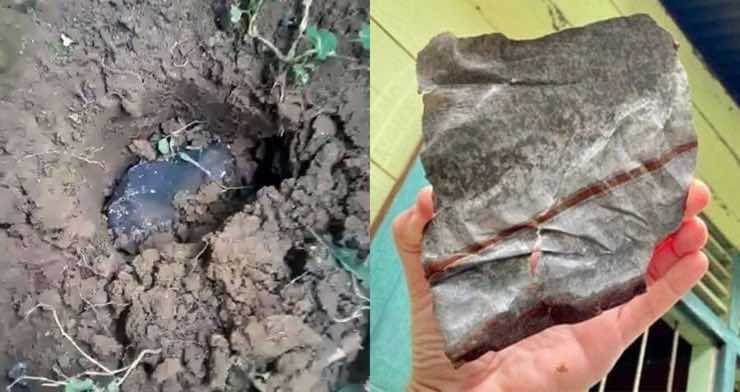 meteorite trovato in giardino