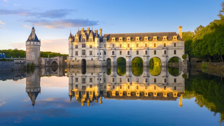 Castello di Chenonceau e il Fiume Cher, Francia