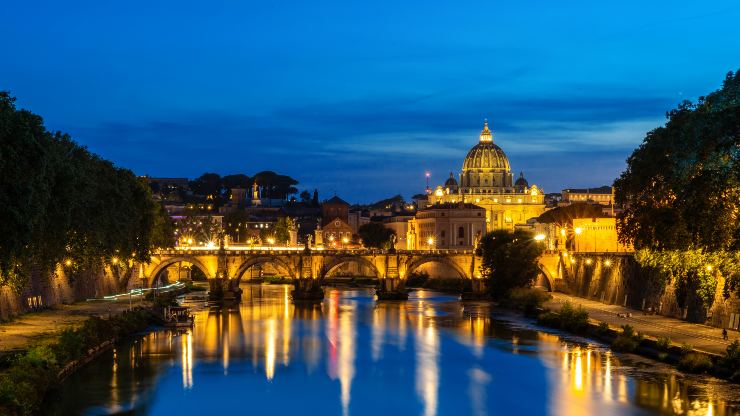 Vista sul fiume Tevere, Roma
