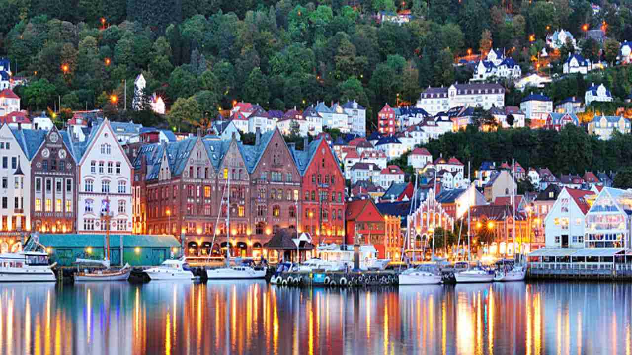 Bryggen il porto di Bergen