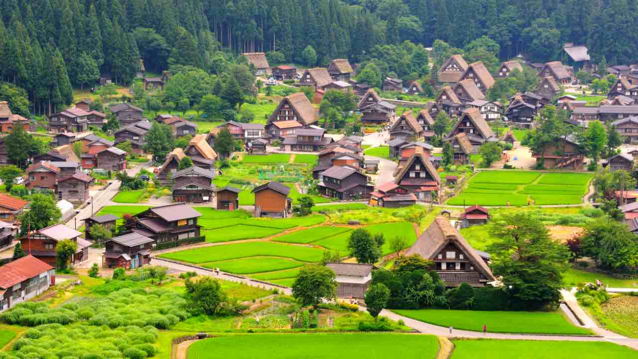 Sharakawago villaggio giapponese