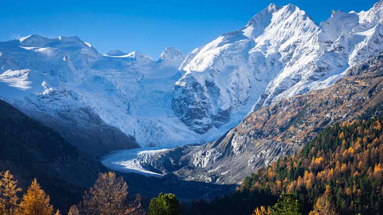 ghiacciaio Morteratsch in Svizzera