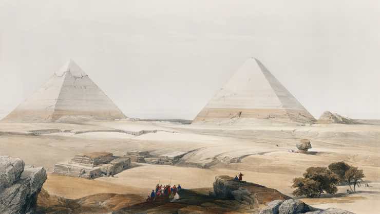 piramidi di Giza come erano