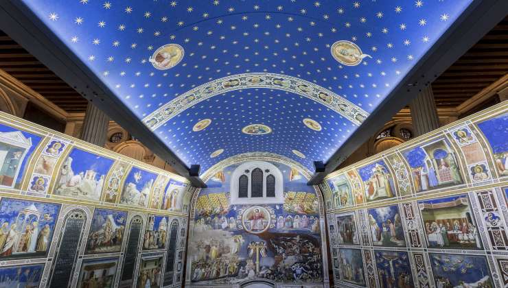 Famous Italian chapel, Unesco heritage