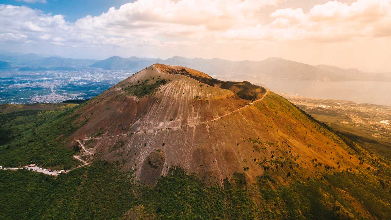 Vulcano Vesuvio dall alto