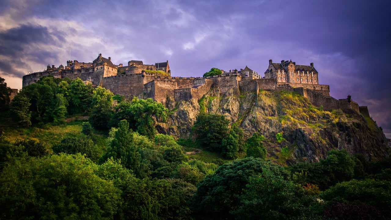 castello di Edimburgo in scozia