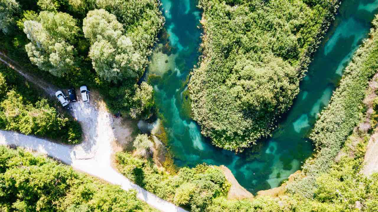 fiume tirino in Abruzzo