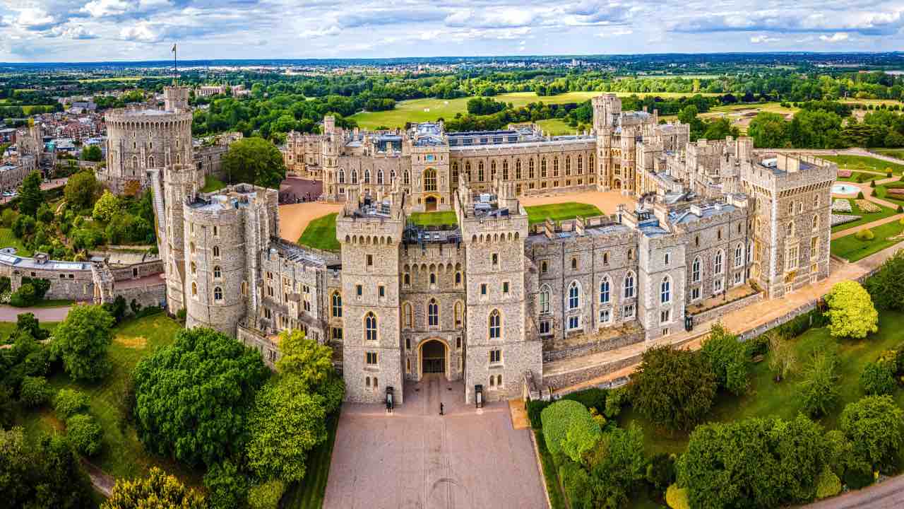 vista aerea del Castello di Windsor