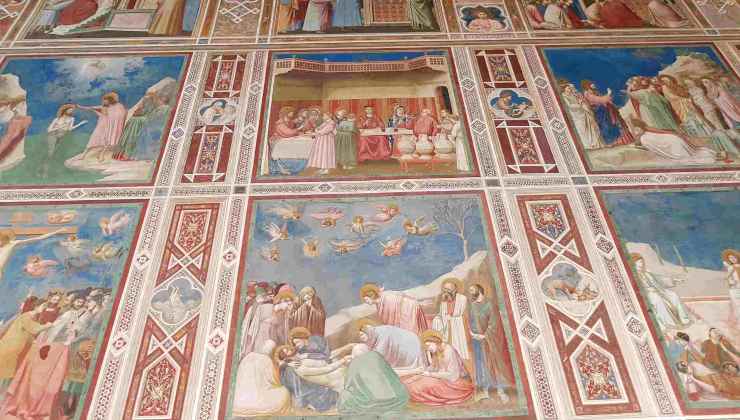 Cappella degli Scrovegni, vita e morte di Gesù-Giotto
