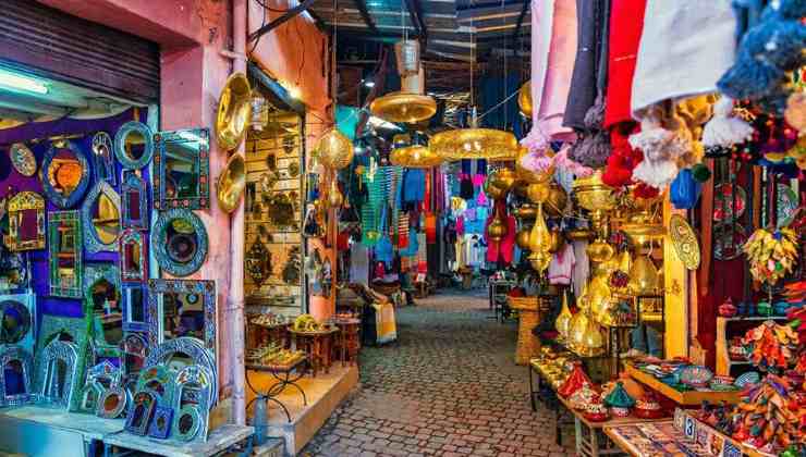 Souk, i bazar tradizionali di Medina, Marrakech