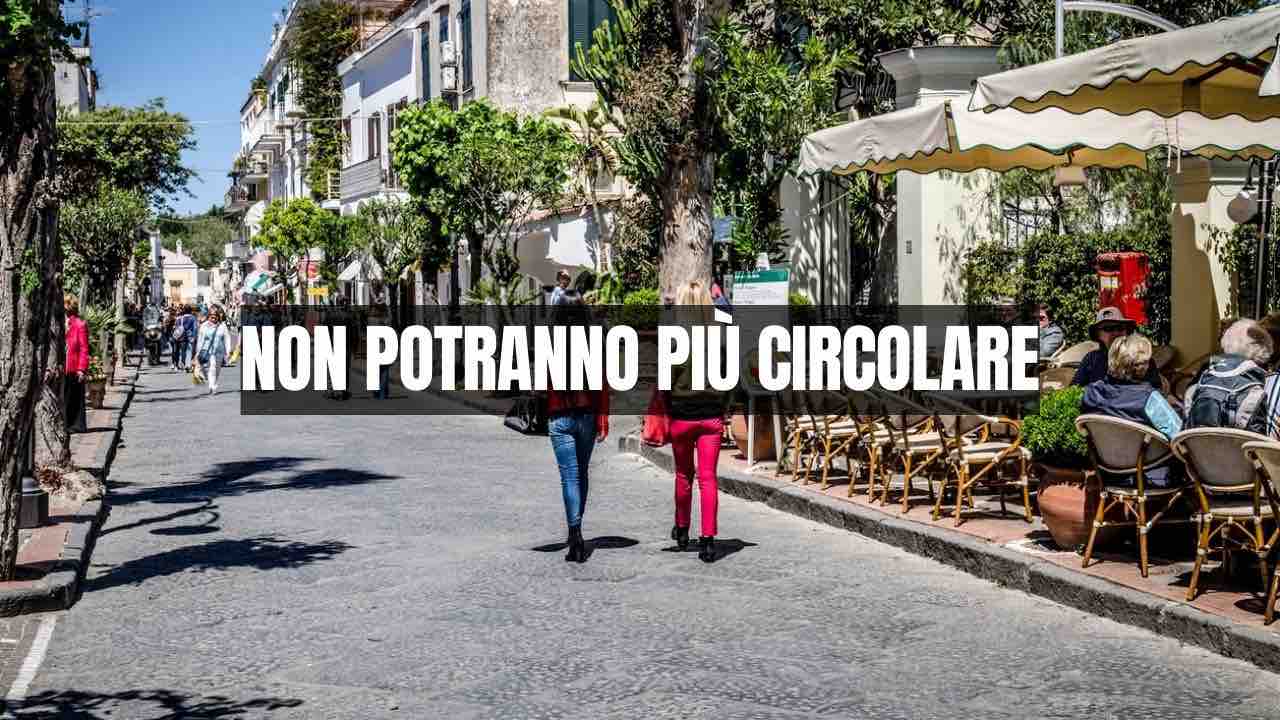 Non potranno piu circolare