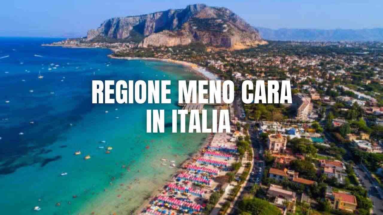 Regione meno cara in Italia