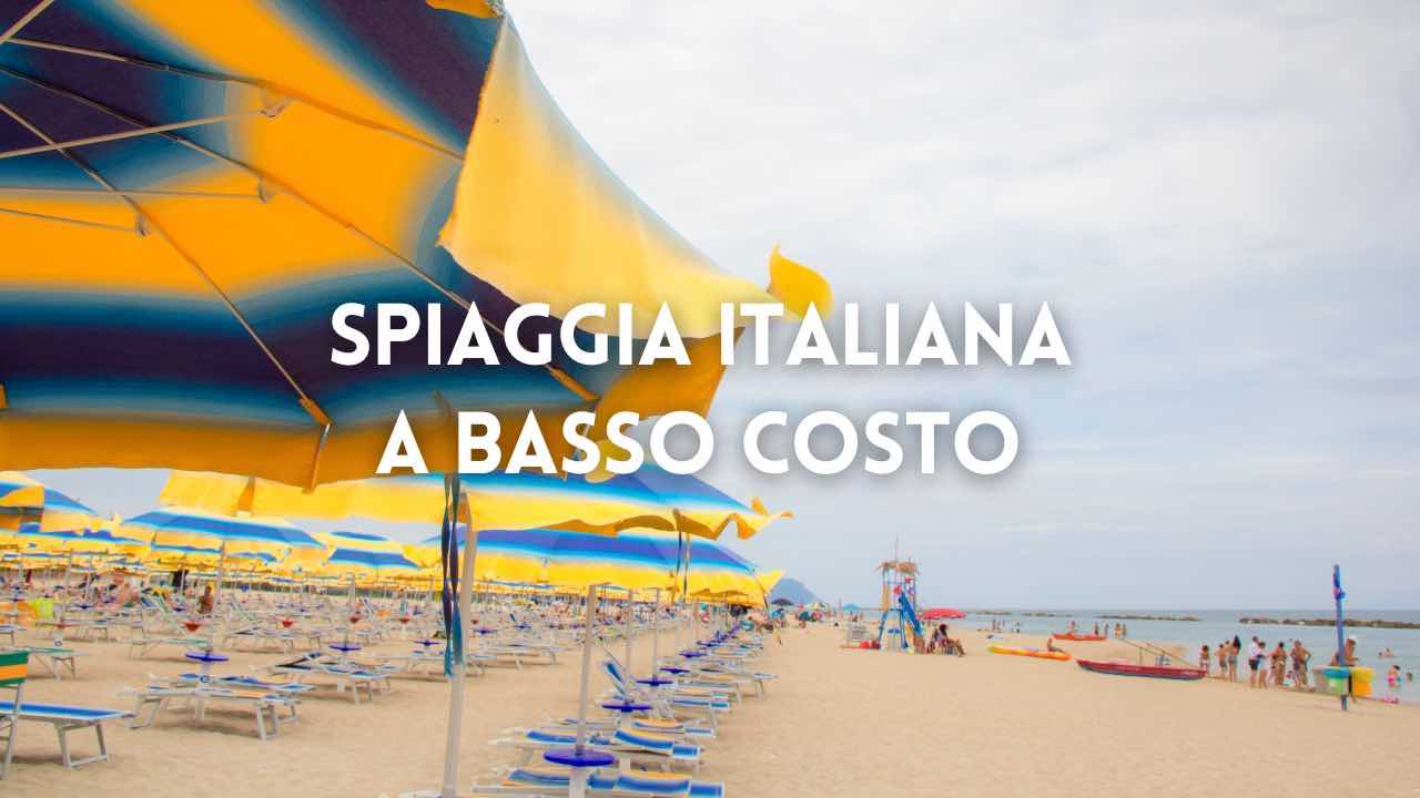 Spiaggia italiana a basso costo