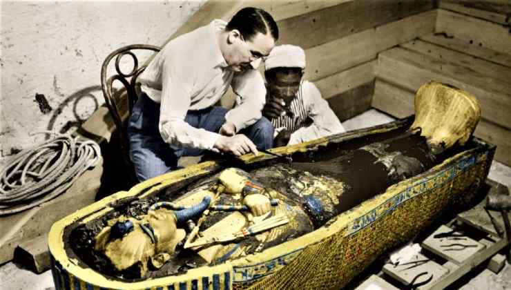 Tomba del faraone Tutankhamon nel 1922