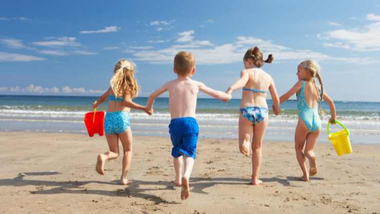 la spiaggia migliore per i bambini