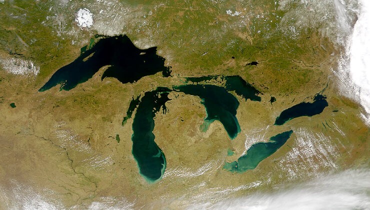 I grandi laghi del Nord America