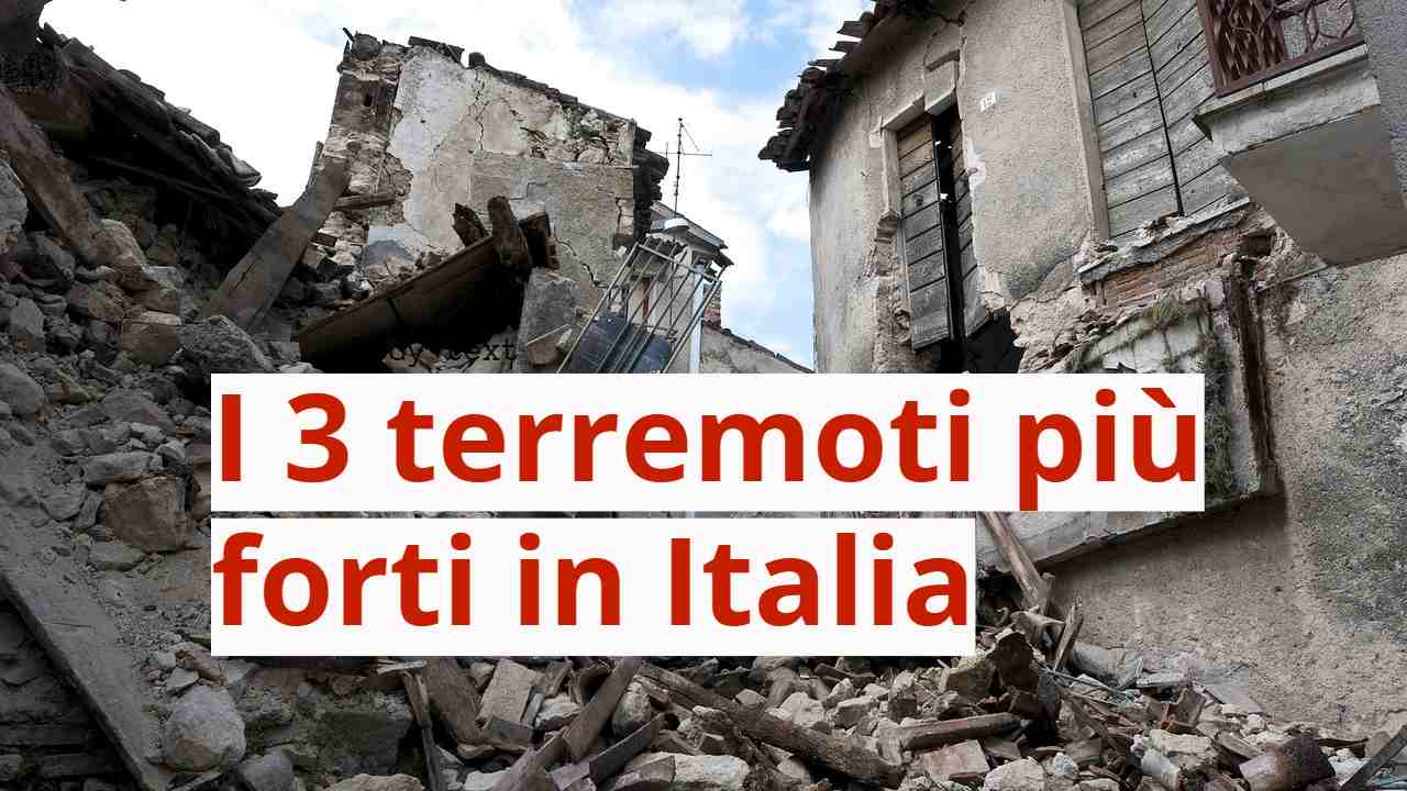 terremoti più forti in Italia