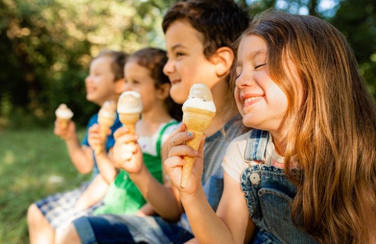 Gelato e bambini