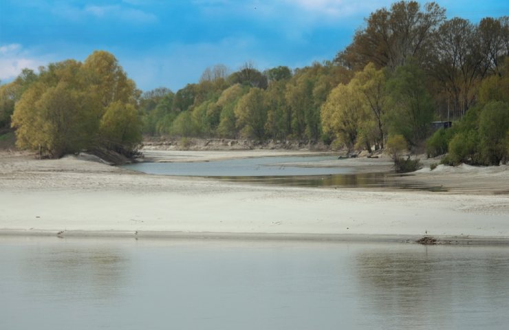 Le rive del fiume Po