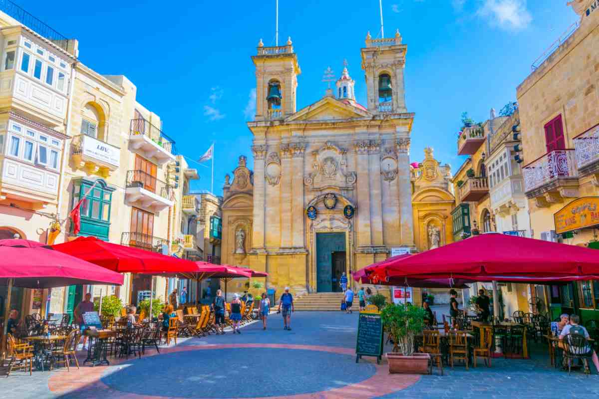 Piazza centrale di Malta