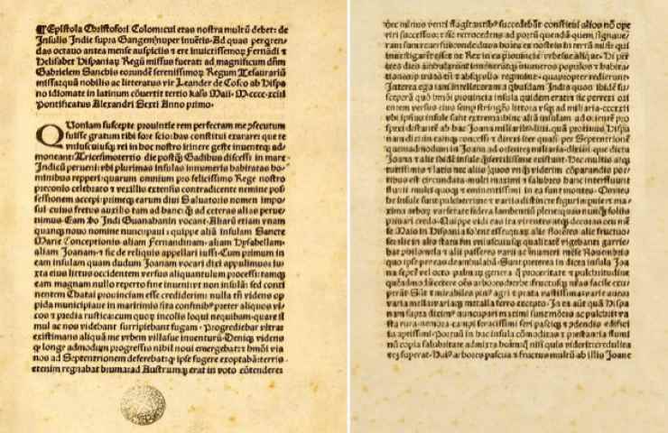 lettera di Cristoforo Colombo