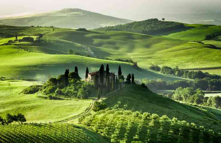 Val d'Orcia in Toscana