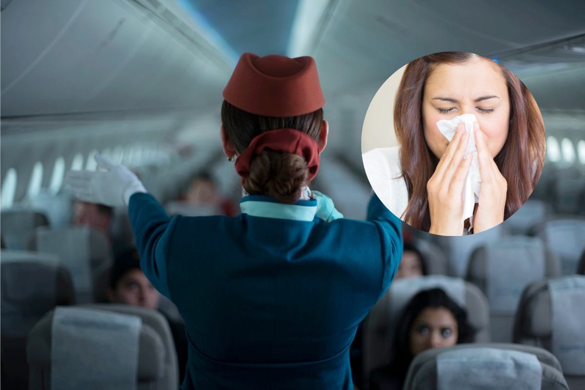 soffiare il naso sull'aereo