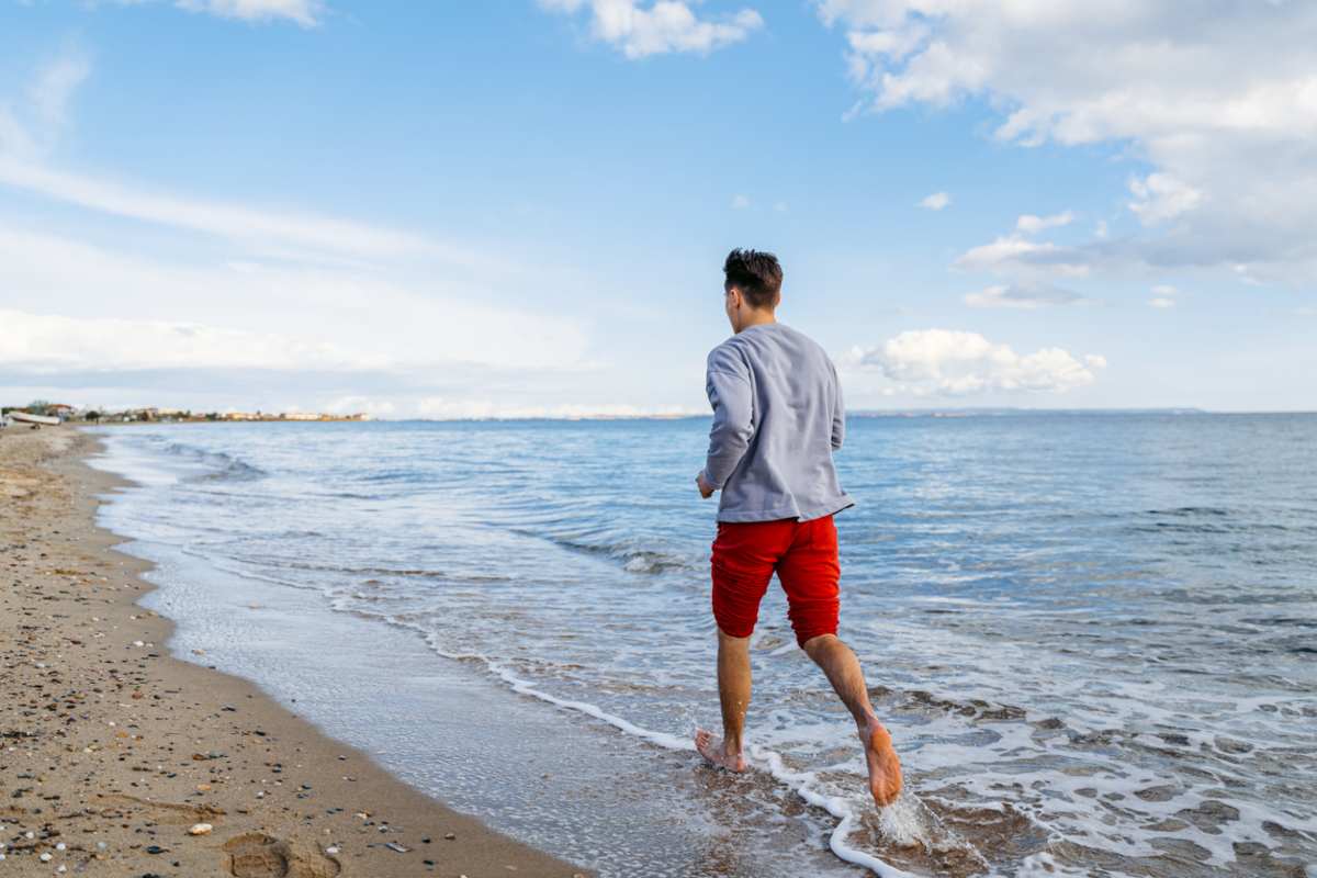 li ha visti sulla spiaggia