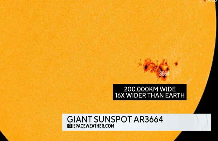 Sunspots AR3664