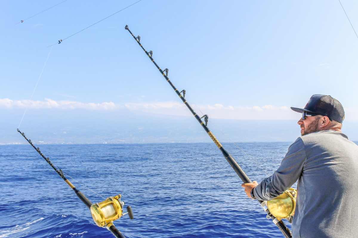 Uomo che pesca