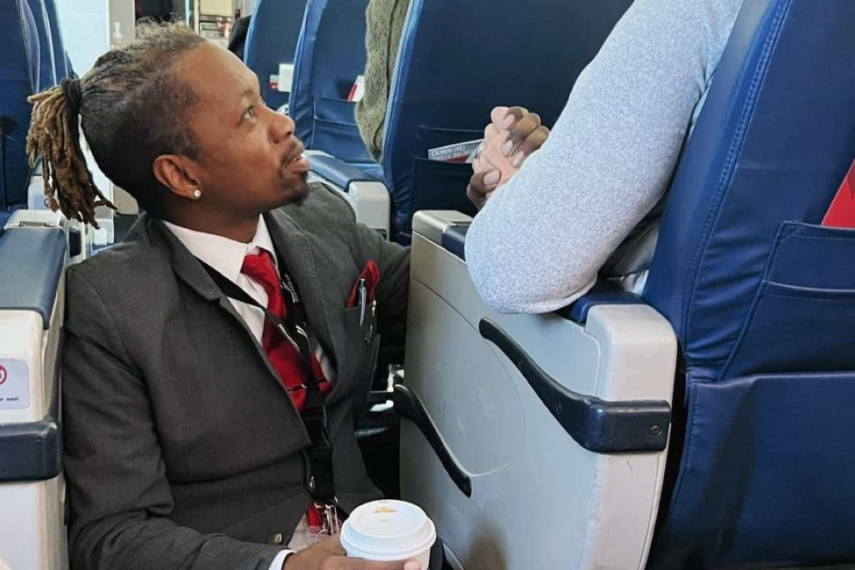 This flight attendant was on the ground the entire flight: and the reason is poignant