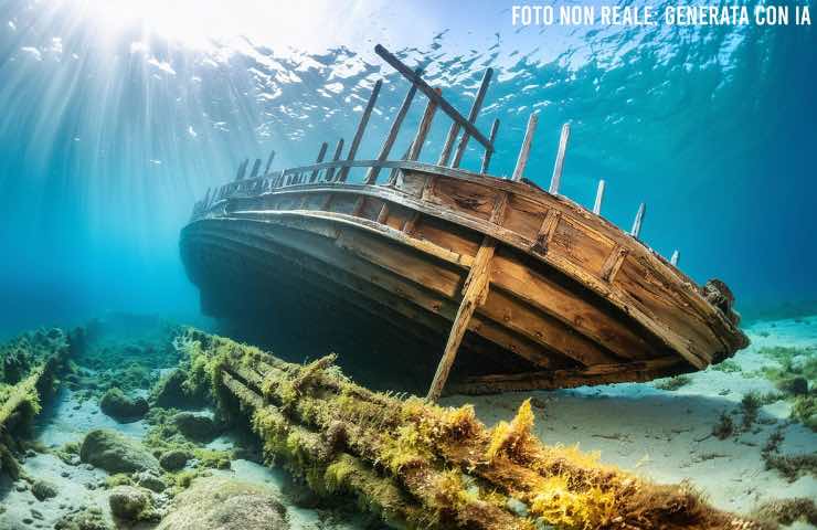 Foto relitto generata in AI 