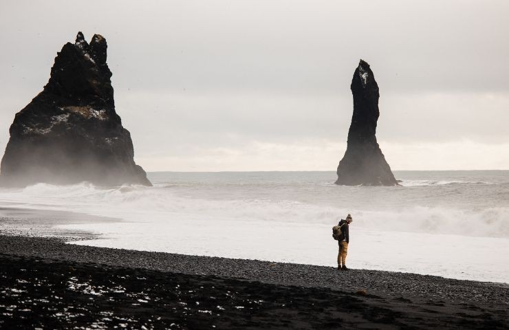 Spiaggia nera in Islanda