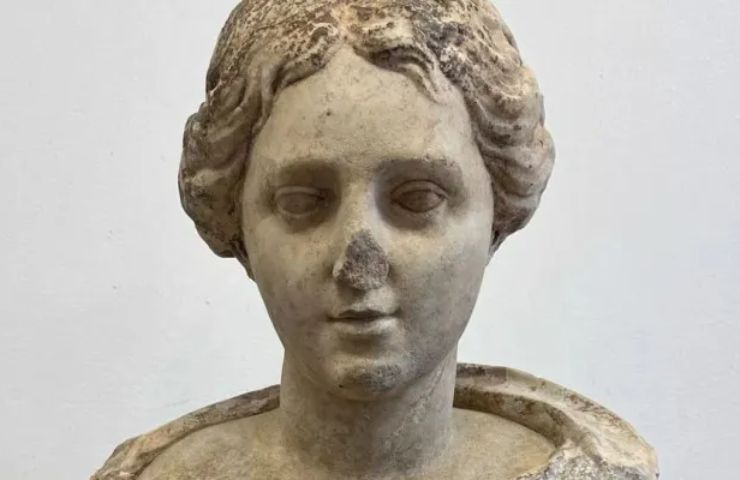 Testa della statua romana