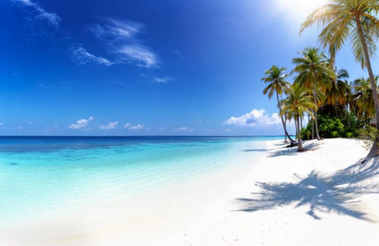 una spiaggia dei Caraibi