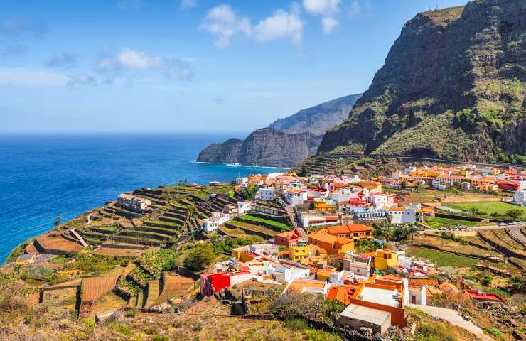 Veduta del villaggio di Agulo sulle Isole Canarie